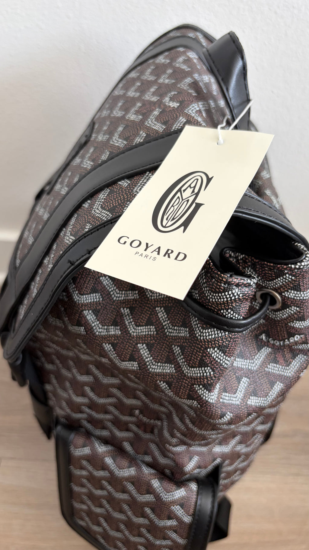 Black Pattern Backpack