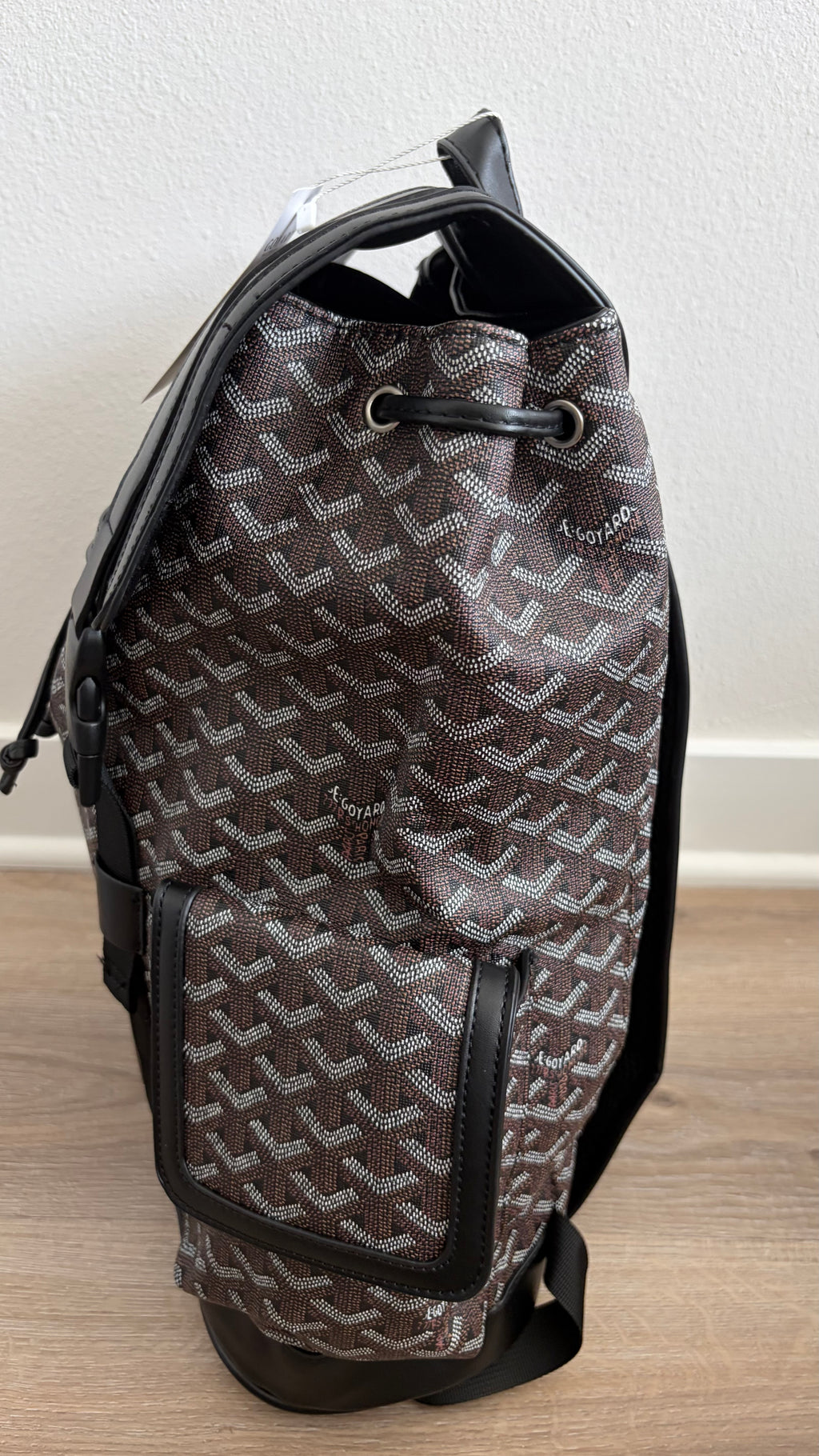 Black Pattern Backpack