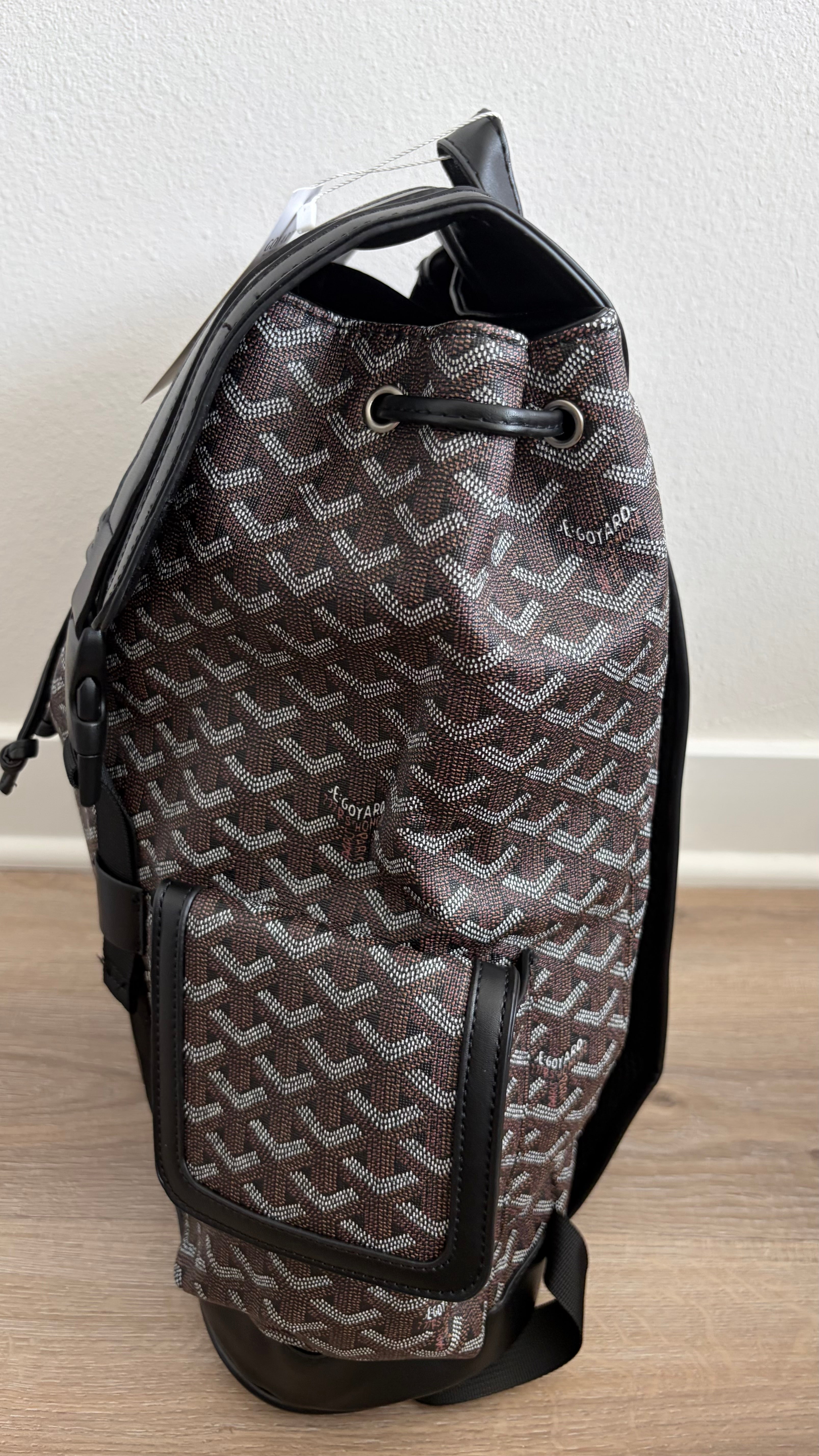 Black Pattern Backpack
