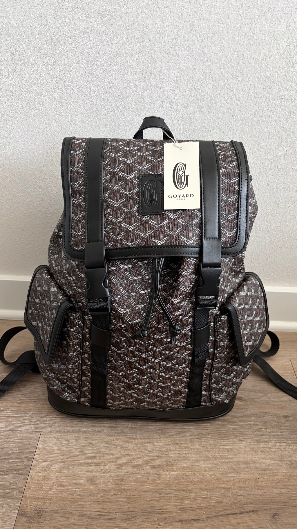 Black Pattern Backpack
