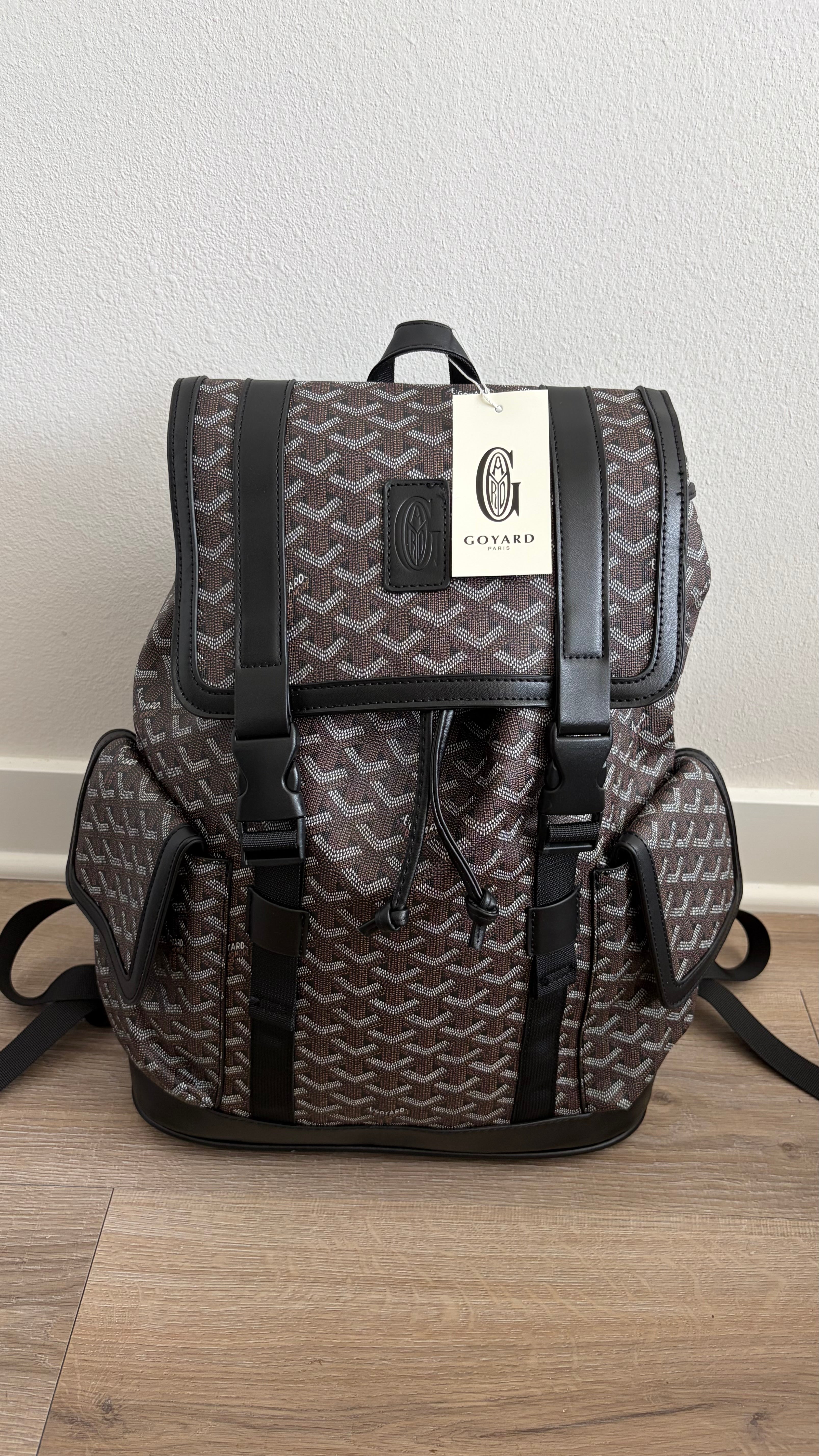 Black Pattern Backpack