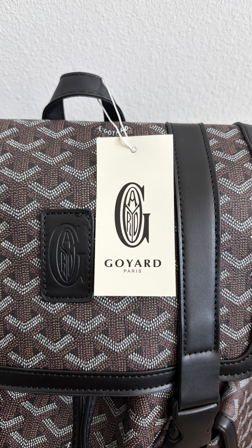 Black Pattern Backpack