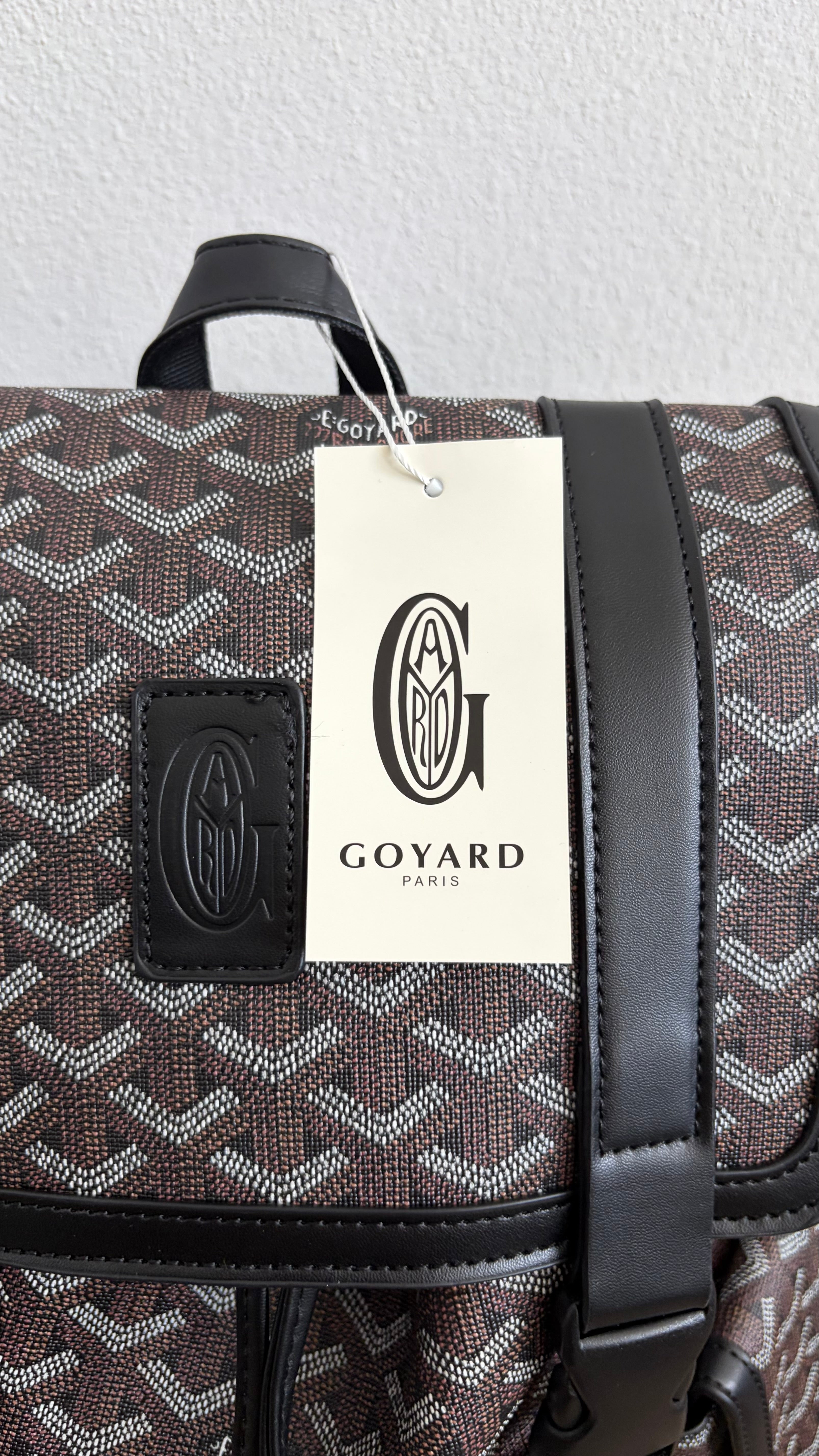 Black Pattern Backpack