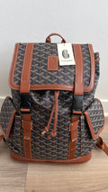 Brown Pattern Backpack