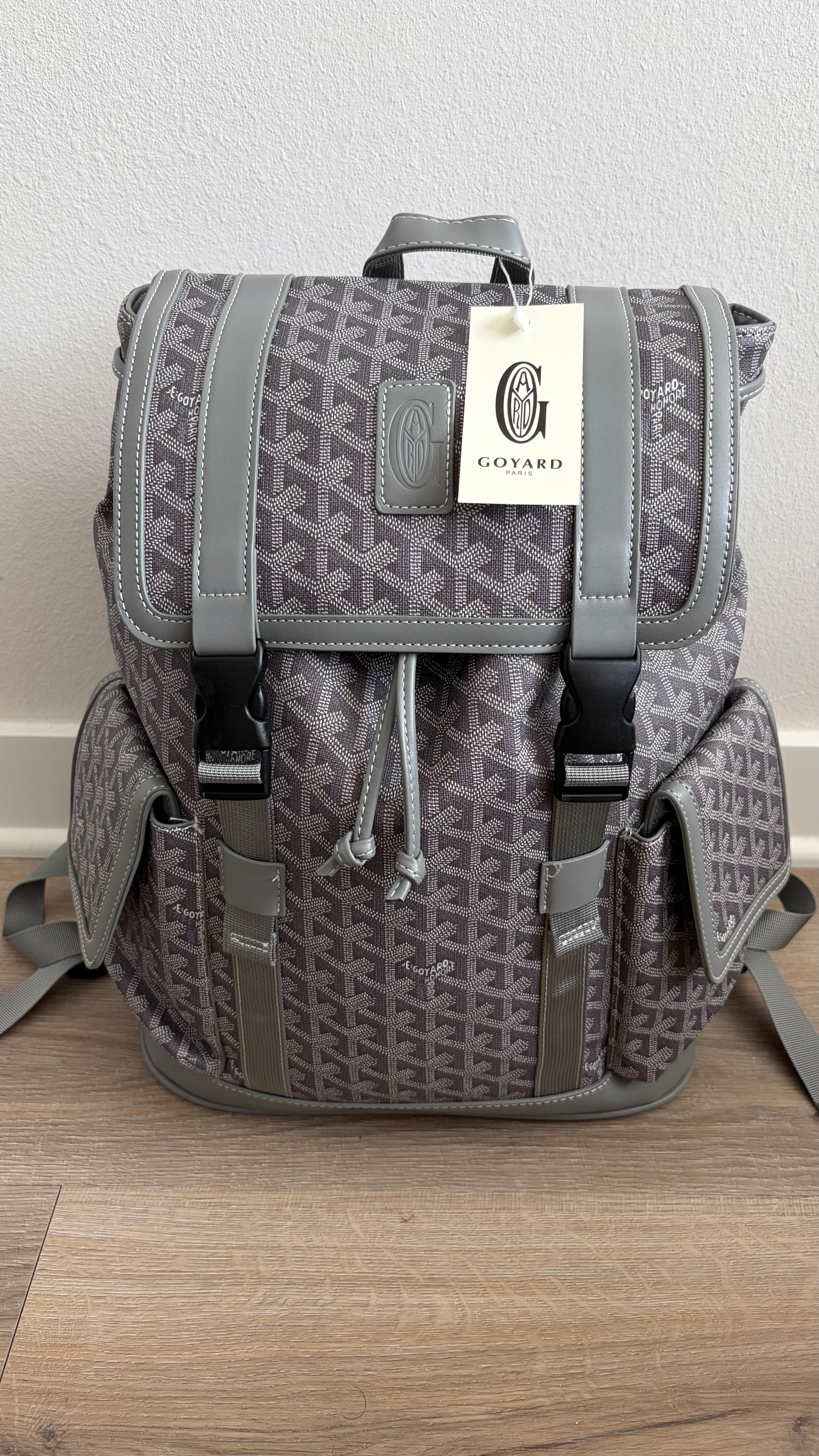 Grey Pattern backpack