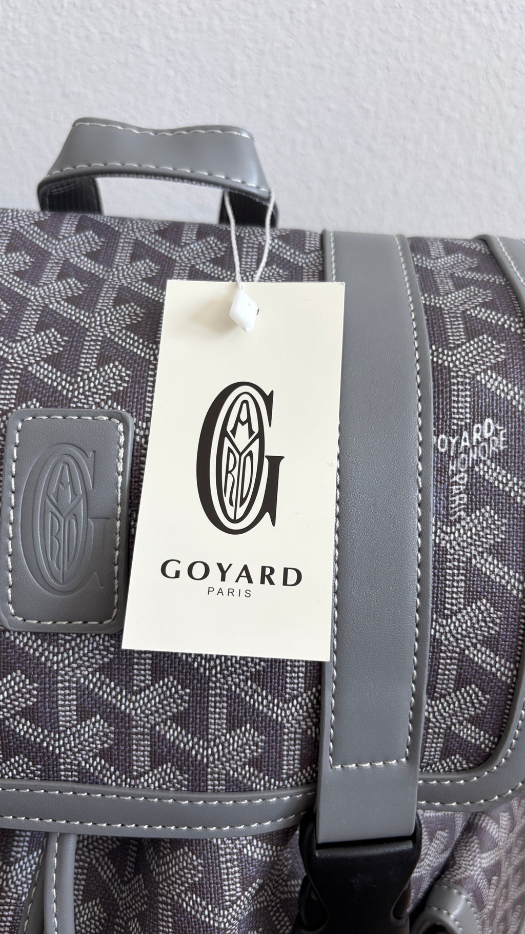 Grey Pattern backpack